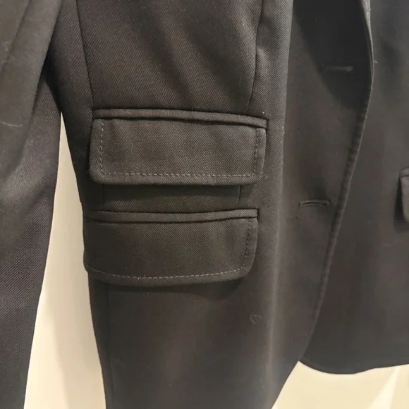 Black J. Crew Women’s School Boy Blazer, Wool Size 4 - Picture 2 of 7